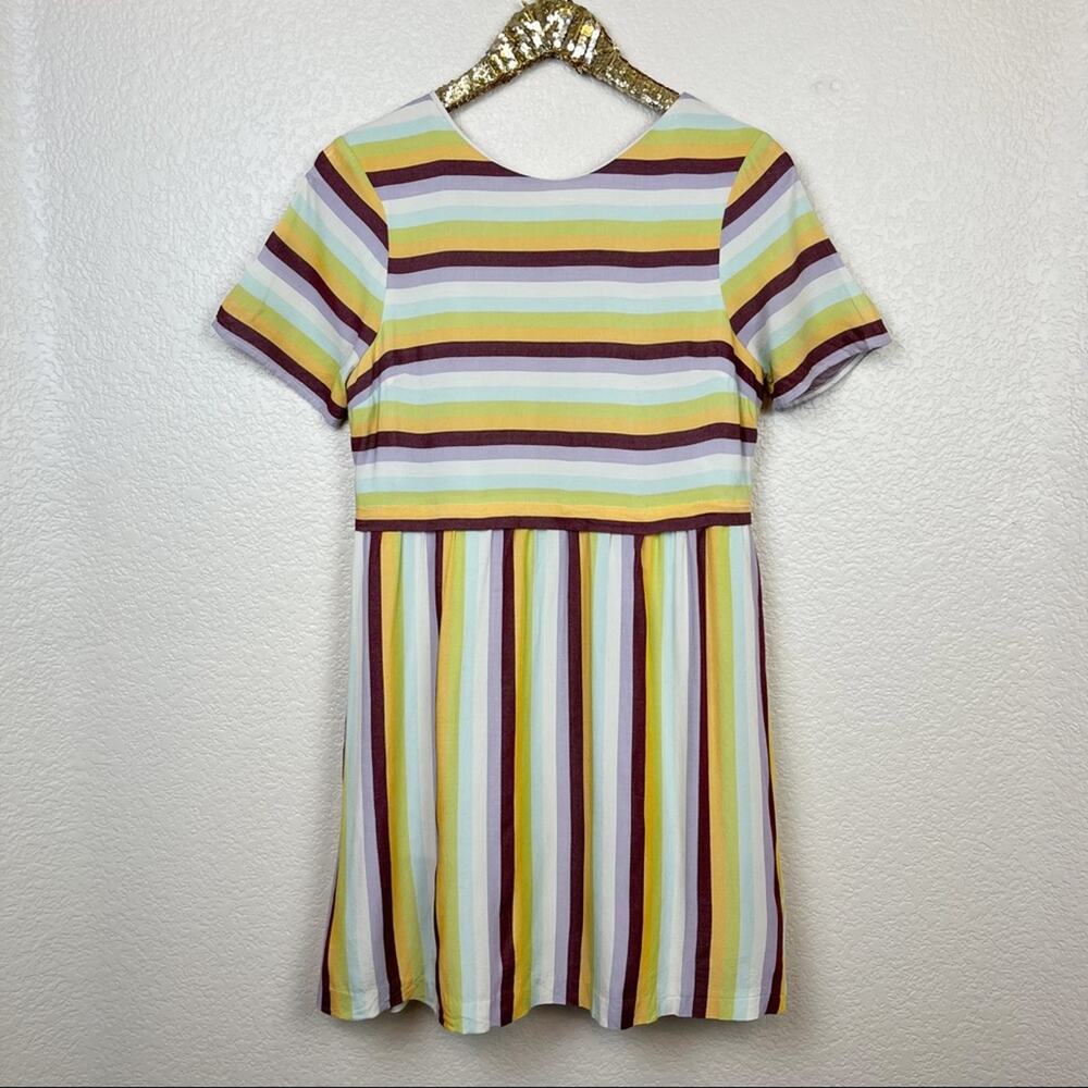 Madewell • Striped Scoop-Back Dress